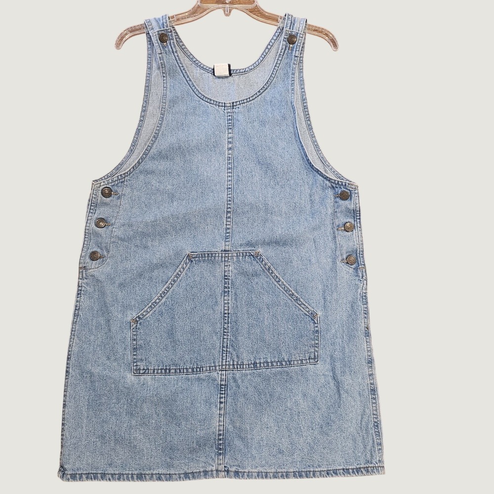 Womens Stuffed Shirt Brand Denim Overall Dress 100% Cotton Knee Length